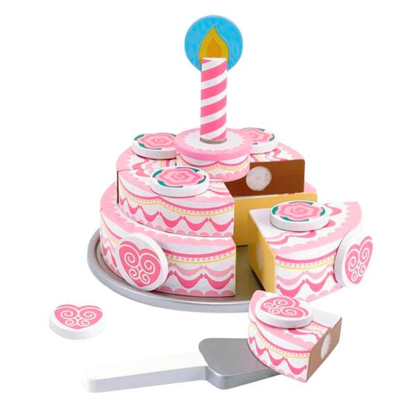 Melissa & Doug Triple Layer Party Cake, Set of 19 2013003